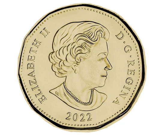 1 dolar Elisabeta a II-a  Steel 627 g Canada 2022