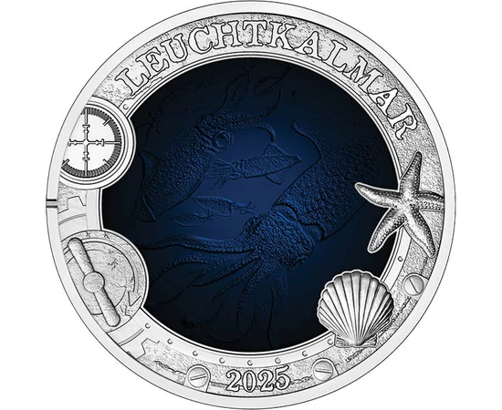 3 euro Animale de mare valoare nom. cupru nichel 16 g Austria 2025