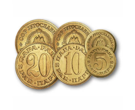 5, 10, 20, 50 para, 1 dinar, ,  , 0, Iugoslavia, 1965-1981