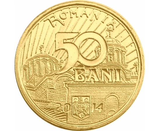 RO/ 50 bani, Vladislav I Vlaicu, 2014,bu, România