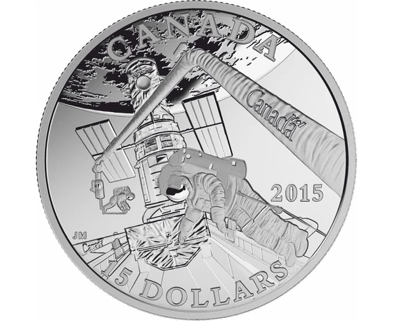  15dolari,Explorare Spaţială,Ag,2015, Canada