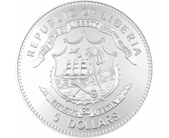  5 dolari Garibaldi Liberia 2010 Liberia
