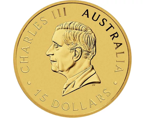 15 dolari Charles al III-lea  aur de 9999/1000 311 g Australia 2025