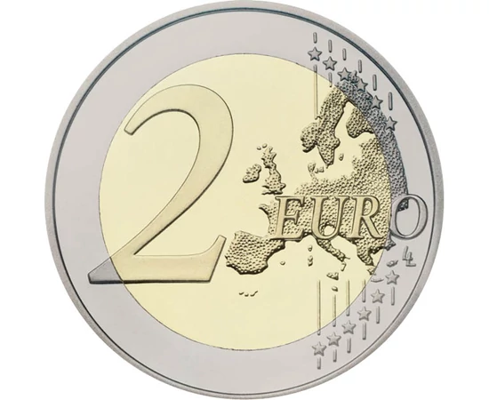 2 euro Harta UE  cupru nichel 85 g Italia 2025