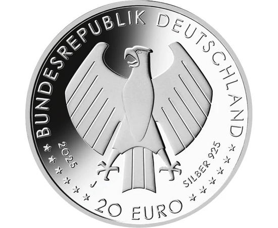 20 euro Vultur cu scut val.nom.  argint de 925/1000 18 g Germania 2025