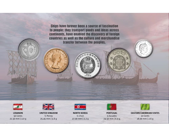 50 livre 1/2 penny 1/2 chon 5 escudo 10 cenţi    0 Liban Marea Britanie Coreea de Nord Portugalia Caraibe de Est 0