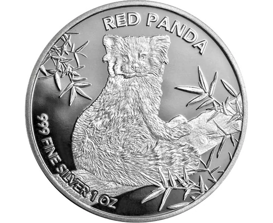 CHAD/ 5000 franci, Panda roşu,1uAg,2024, Republica Ciad