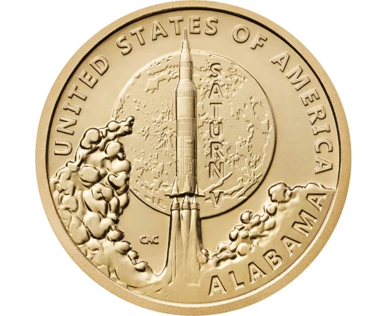 USA/ 1 dolar, Rachetă lunară, 2024, SUA