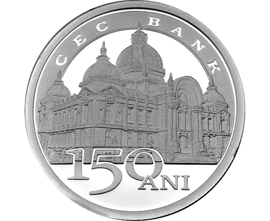  10 lei CEC-150 de ani argint 2014 România