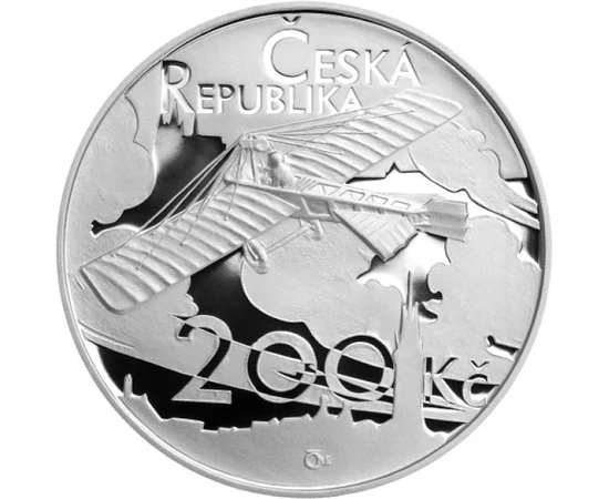  200 kč, Jan Kašpar, Ag, proof, 2011, Cehia