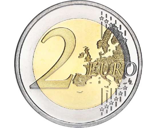 2 euro Harta Europei  cupru nichel 85 g Belgia 2014