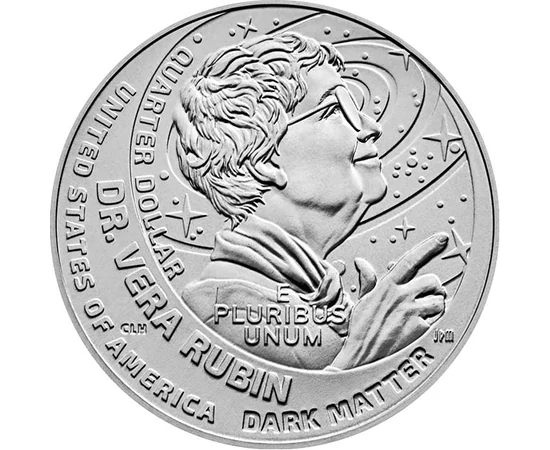 25 cenţi, Dr. Vera Rubin, , cupru, nichel, 5,67 g, SUA, 2025