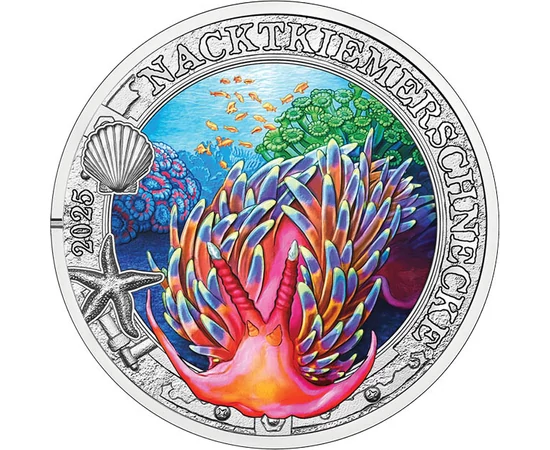 3 euro, Melcul de mare, , cupru, nichel, 16 g, Austria, 2025
