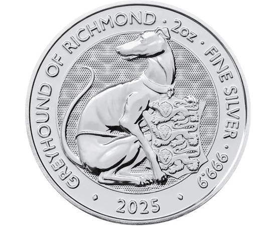5 lire, Ogarul din Richmond, , argint de 999,9/1000, 62,2 g, Marea Britanie, 2025
