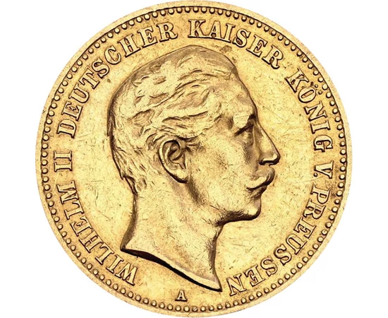 GER/ 10 mărci Wilhelm II Au 1890-1912 Imperiul German