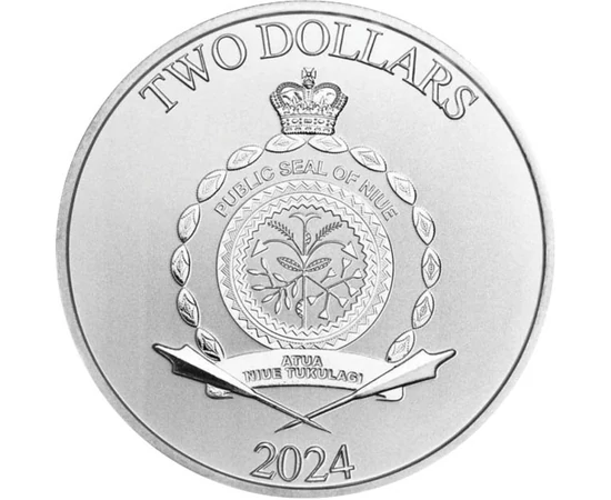 NIUE/ 2 dolari Perseu 1uAg 2024 Niue