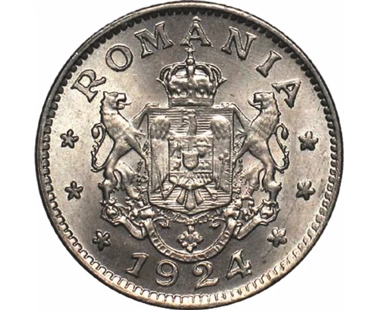  1 leu, Ferdinand I, 1924, România