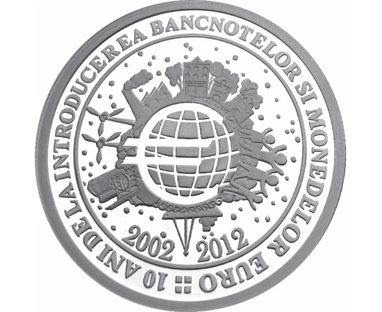  10 lei, Euro are 10 ani, Ag, 2012, România