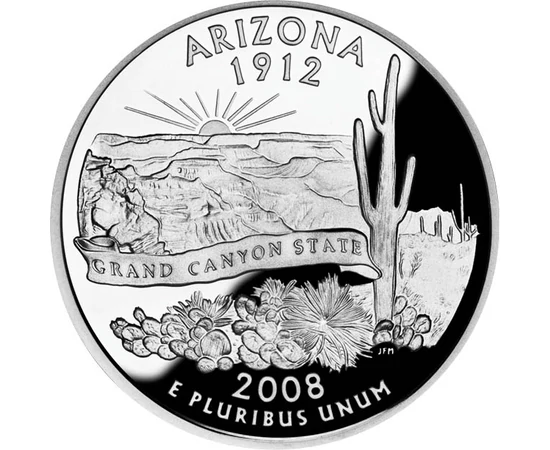  1/4 dolar, Arizona, 2008, SUA