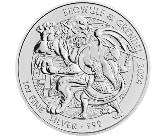 GB/ 2 lire, Beowulf şi Grendel,1uAg,2024, Marea Britanie