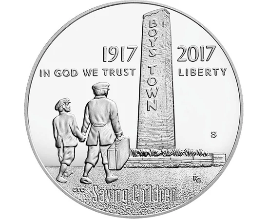  1/2 dolar,Monument,inscripţii,2017, SUA