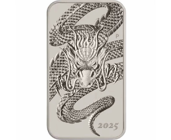 1 dolar, Dragon chinezesc, , argint de 999,9/1000, 31,1 g, Australia, 2025