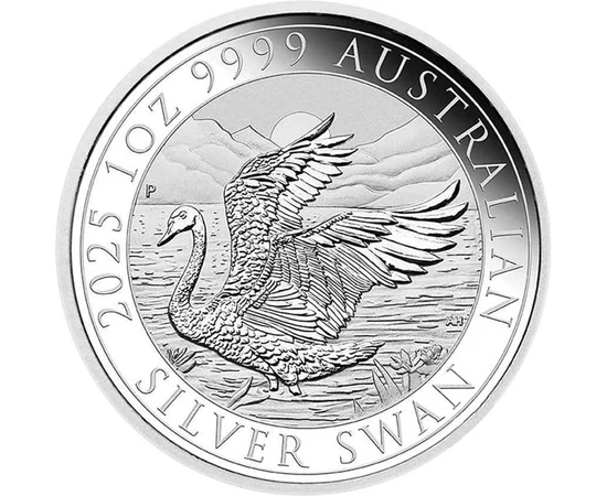 1 dolar, Lebădă care bate din aripi, , argint de 999,9/1000, 31,1 g, Australia, 2025