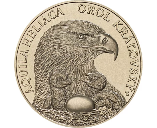 5 euro, Cap de vultur, cuib cu doi pui, cupru, nichel, 19,1 g, Slovacia, 2025