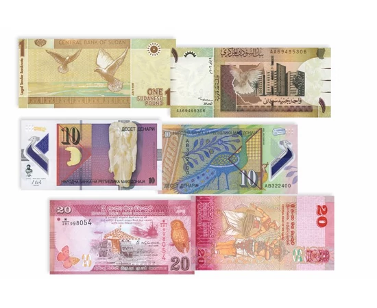diferite bancnote    0 Ecuador Congo Serbia Sudan Thailanda 0
