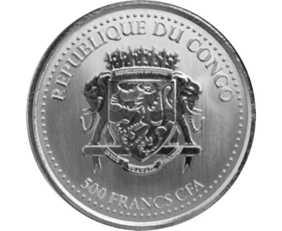 KON/ 500 franciGorila de munteAg2023 Congo