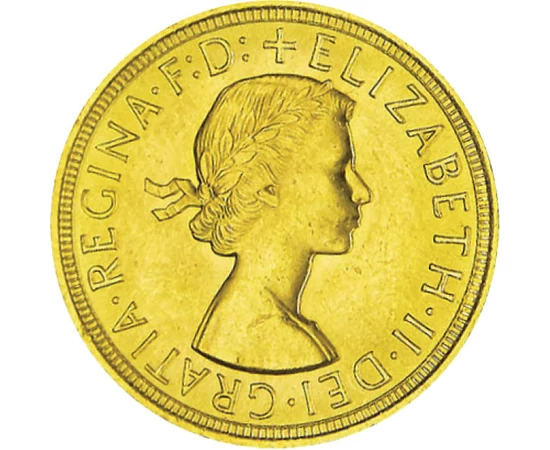  1 sovereignElisabeta II Au1957-68 Marea Britanie