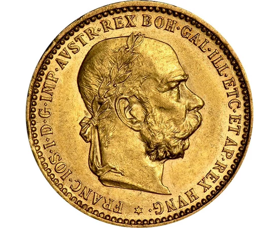  10 coroane,Francisc I, laur,1892-1906, Monarhia Austro-Ungară