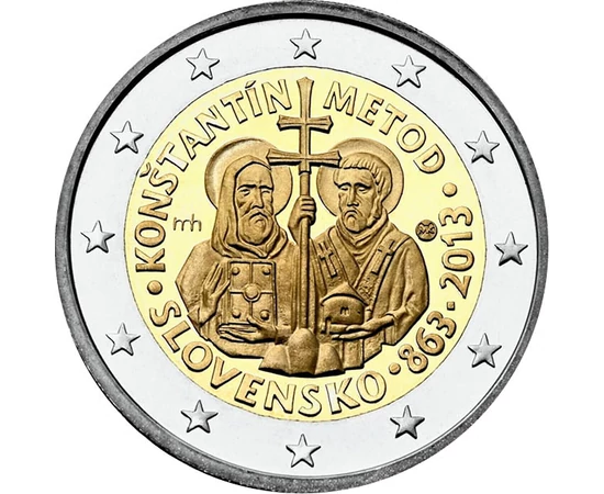  2 euro, Chiril şi Metodie, 2013, Slovacia