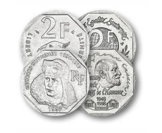 4 x 2 franci, ,  , 0, Franţa, 1993-1998
