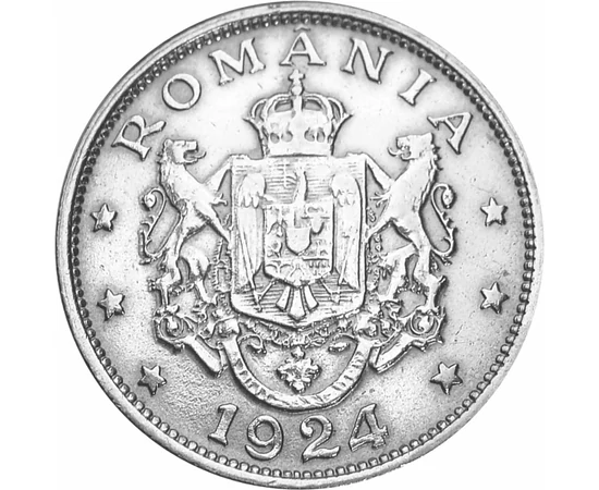  2 lei, Ferdinand I, 1924, România