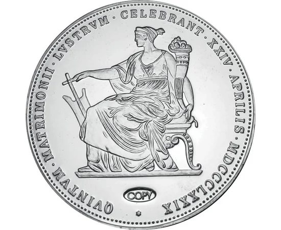  2 florinipl.argint1879replică Monarhia Austro-Ungară
