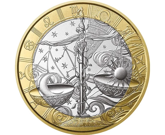 5 euro, Zodia Balanţă, constelaţie, cupru, nichel, 11,7 g, Franţa, 2026