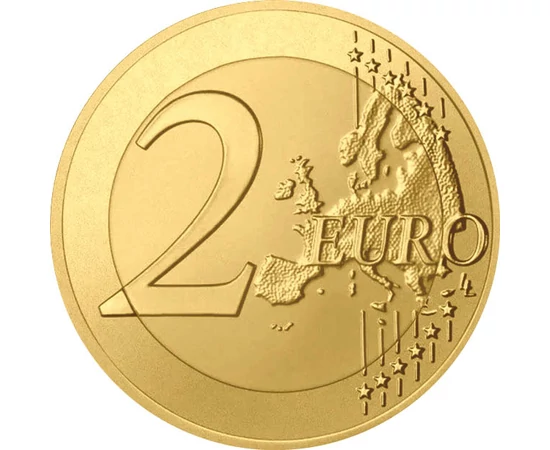  2 euro Jubileu placată cu aur2012 Slovacia