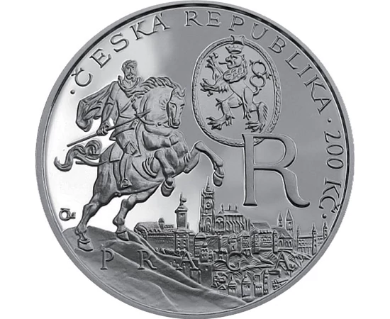  200 kč Rudolf II Ag proof 2012 Cehia