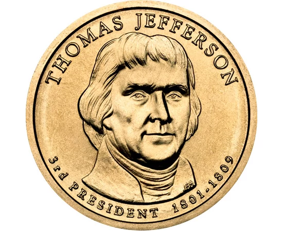  1 dolar Thomas Jefferson 2007 SUA