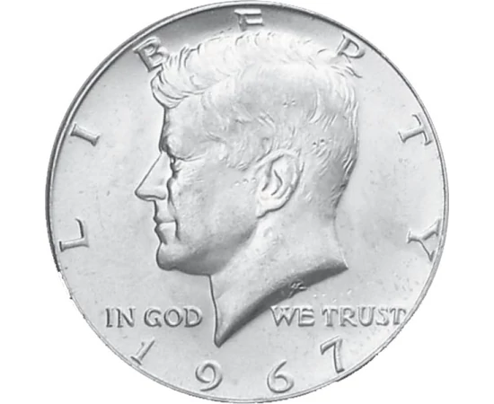  1/2 dolar, Kennedy, argint, SUA