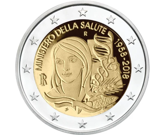 2 euro, Ministerul sănătăţii, 2018, Italia