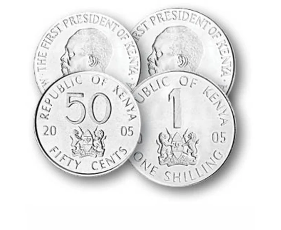 50 cenţi 1 5 10 şilingi    0 Kenya 2005-2010