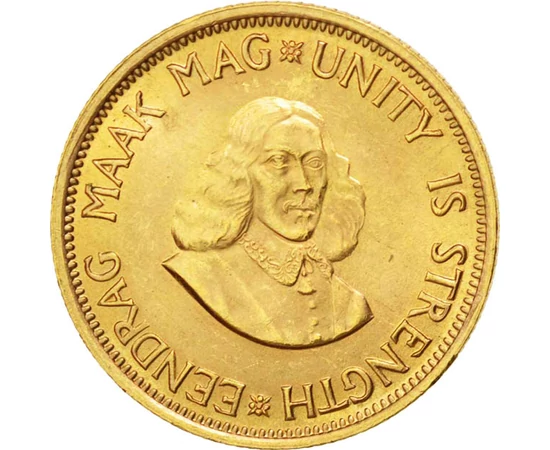  2 rand, Van Riebeeck,Au,1961-1983, Republica Africa de Sud