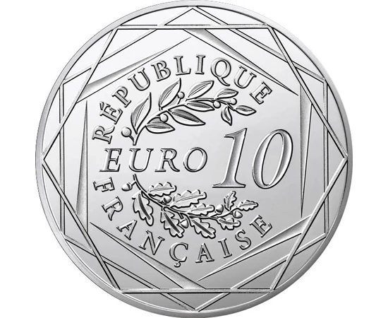 10 euro Coroană de stejar cu laurival.nom. argint de 333/1000 13 g Franţa 2026