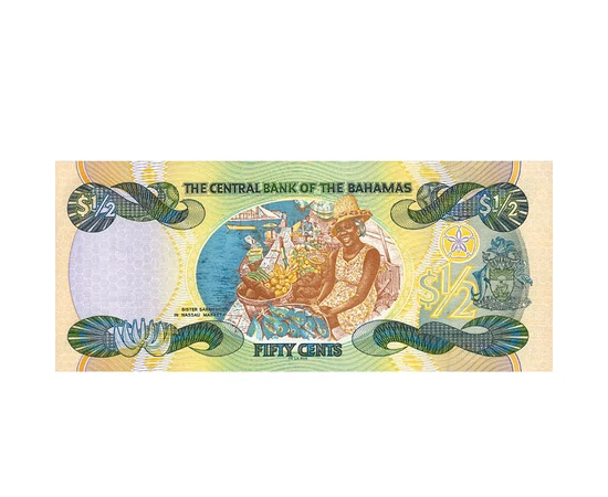1/2 dolari, ,  , 0, Insulele Bahamas, 2001