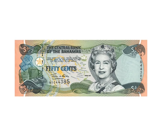 1/2 dolari    0 Insulele Bahamas 2001