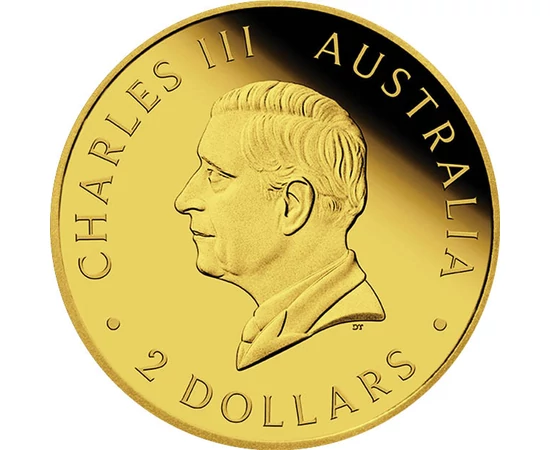 2 dolari Charles al III-lea  aur de 9999/1000 05 g Australia 2026