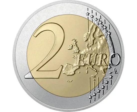 2 euro Harta UE  cupru nichel 852 g Slovacia 2026