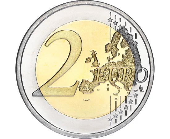 2 euro Harta UE  cupru nichel 852 g Slovacia 2016